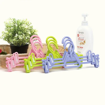 hangers plastic clip pants drying racks multifunctional household clips hanging strong children
