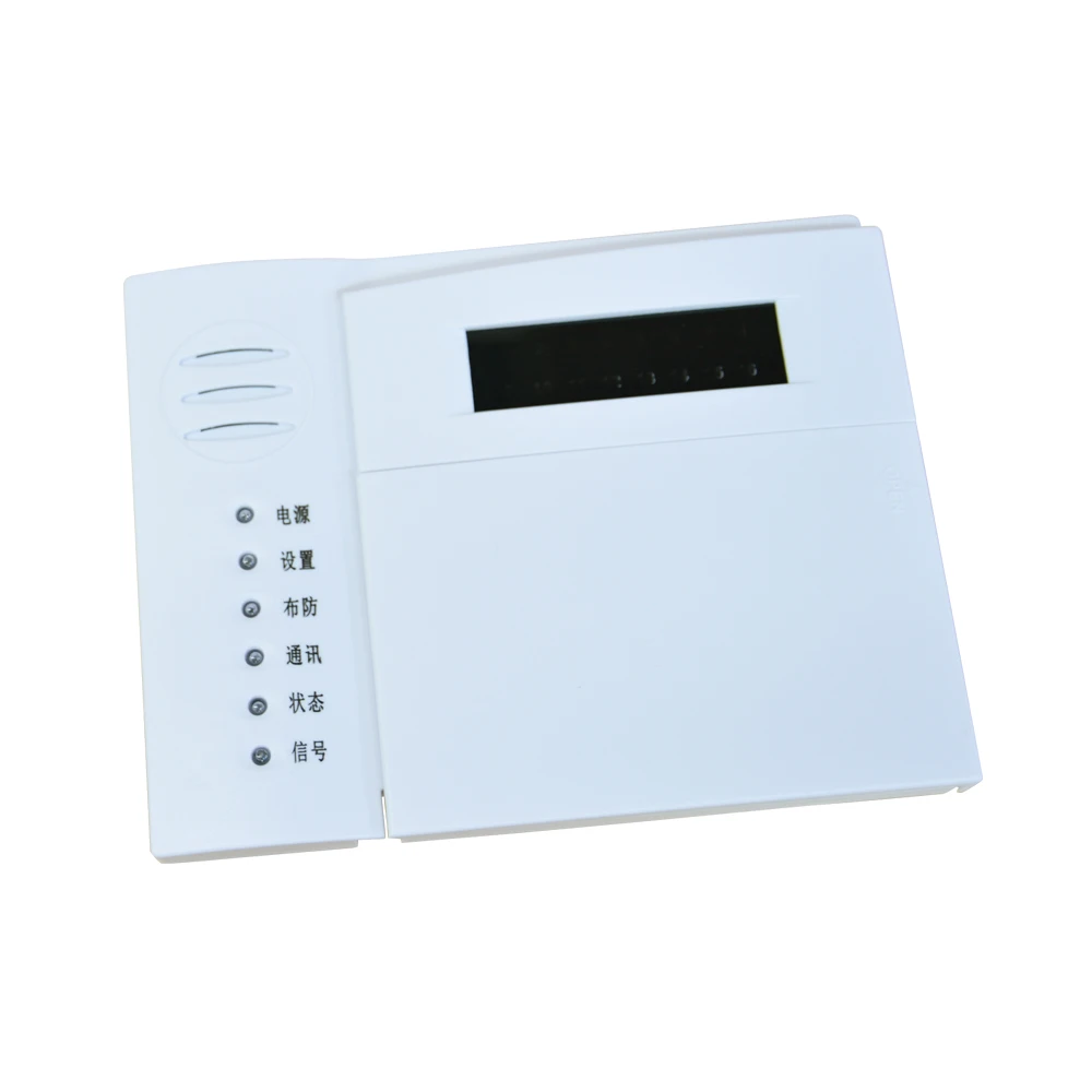 US $105.58 Hot sale industrial security home alarm system PSTN calling 816 wire and 16 wireless zones PIR sensor smoke detector door open
