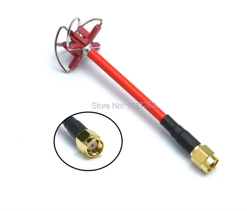 1 Pair 5.8GHz FPV 4 Leaf Clover AV Transmission RHCP Antenna Same Quality As Aomway Camera Drone DJI Phantom 3 SMA / RP SMA