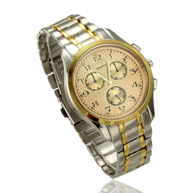 

Hot Sale Golden Men Watch Fashion Casual watches movement quartz Top luxury brand High Quality male wristwatch masculine reoljes