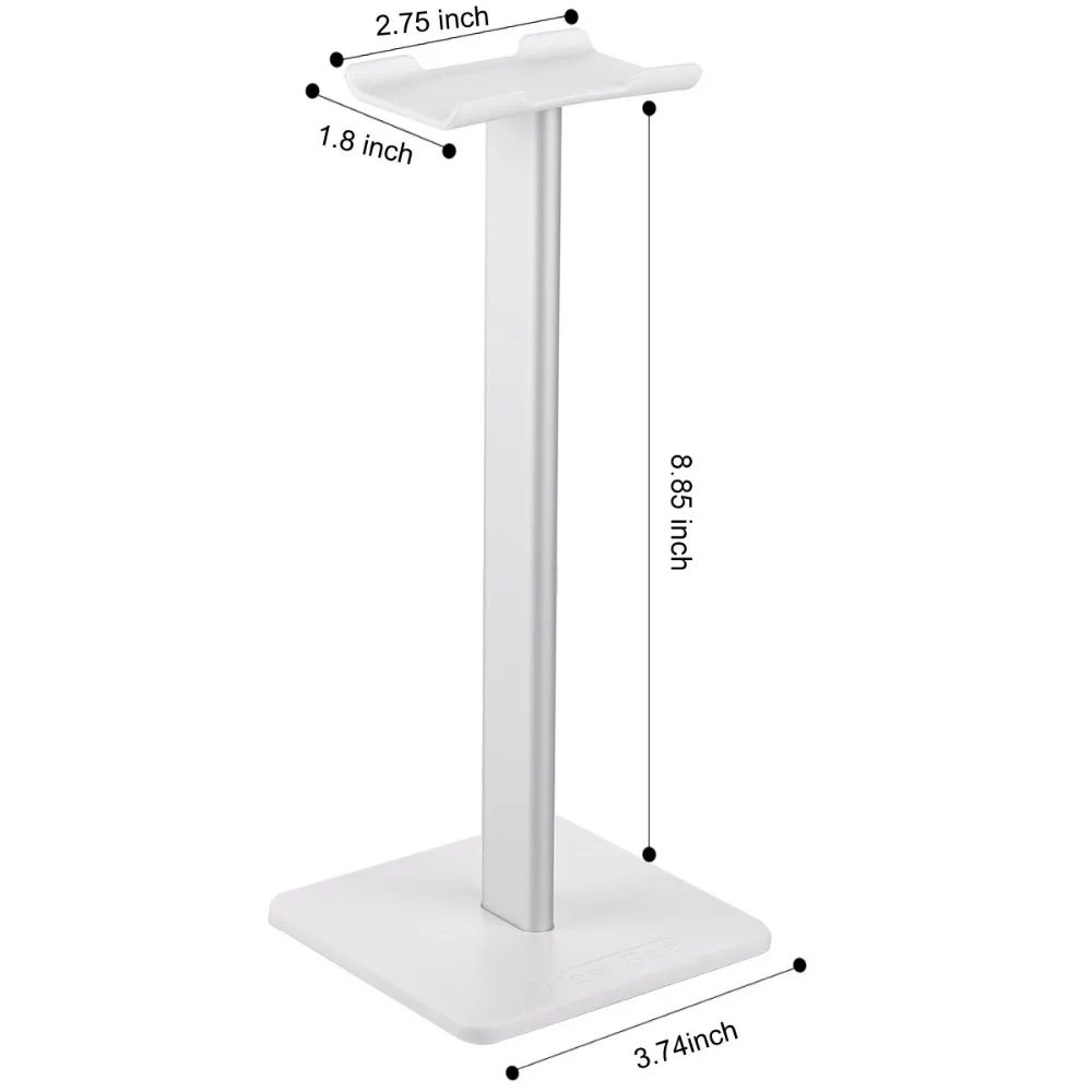 Новинка, модный дисплей, подставка для наушников, держатель для гарнитуры, кронштейн для наушников, вешалка для наушников, металлическая и мягкая подставка для наушников белого цвета