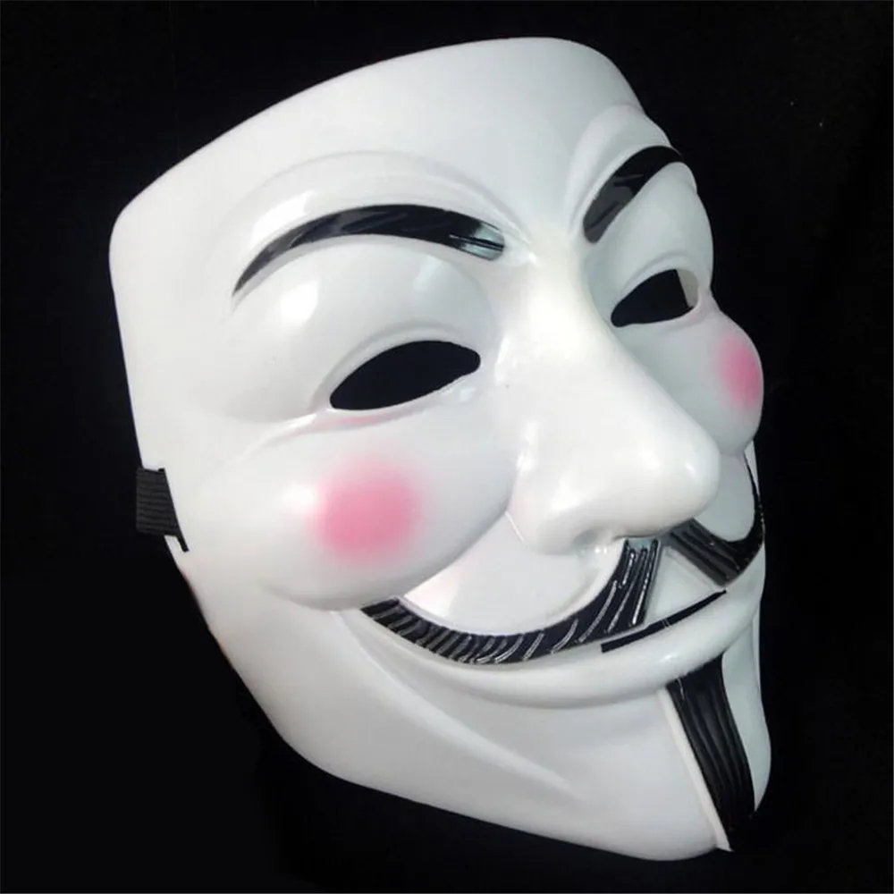 Розыгрыши Anonymous Guy Fawkes маска Взрослый Костюм macka mascaras Хэллоуин V для вендетты вечерние маска для косплея маска