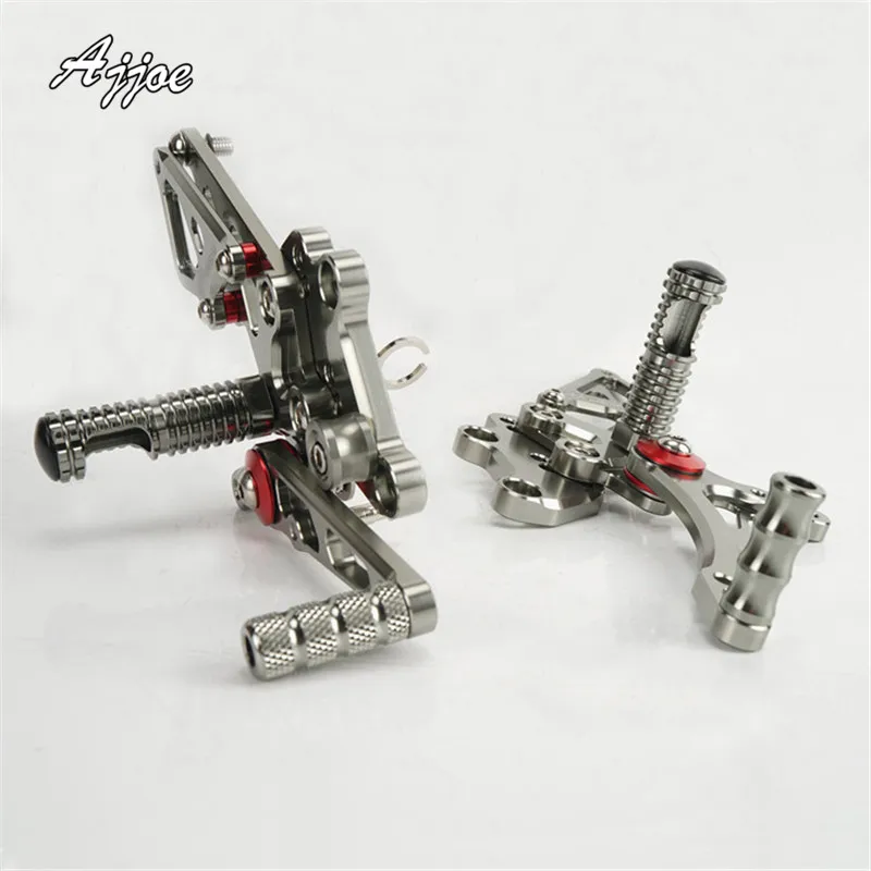 

Motorcycle CNC Adjustable Rider Rear Sets Rearset Footrest Foot Rest Pegs For Ninja300 2013-2015