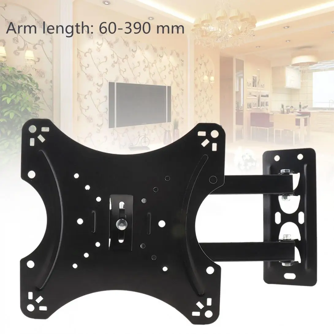 Universal TV Wall Mount Mounts Bracket TV Frame Support 15 Degrees Tilt with Gradienter for 14-42 Inch LED Monitor Flat Pan