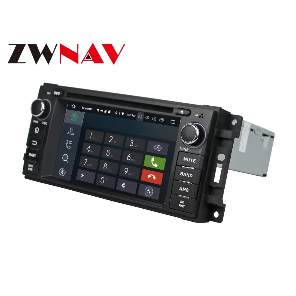 Cheap Android 8.0 Car DVD player GPS navigation radio Stereo for Jeep Grand Cherokee Compass Wrangler 2010 UNIT auto multimedia 5
