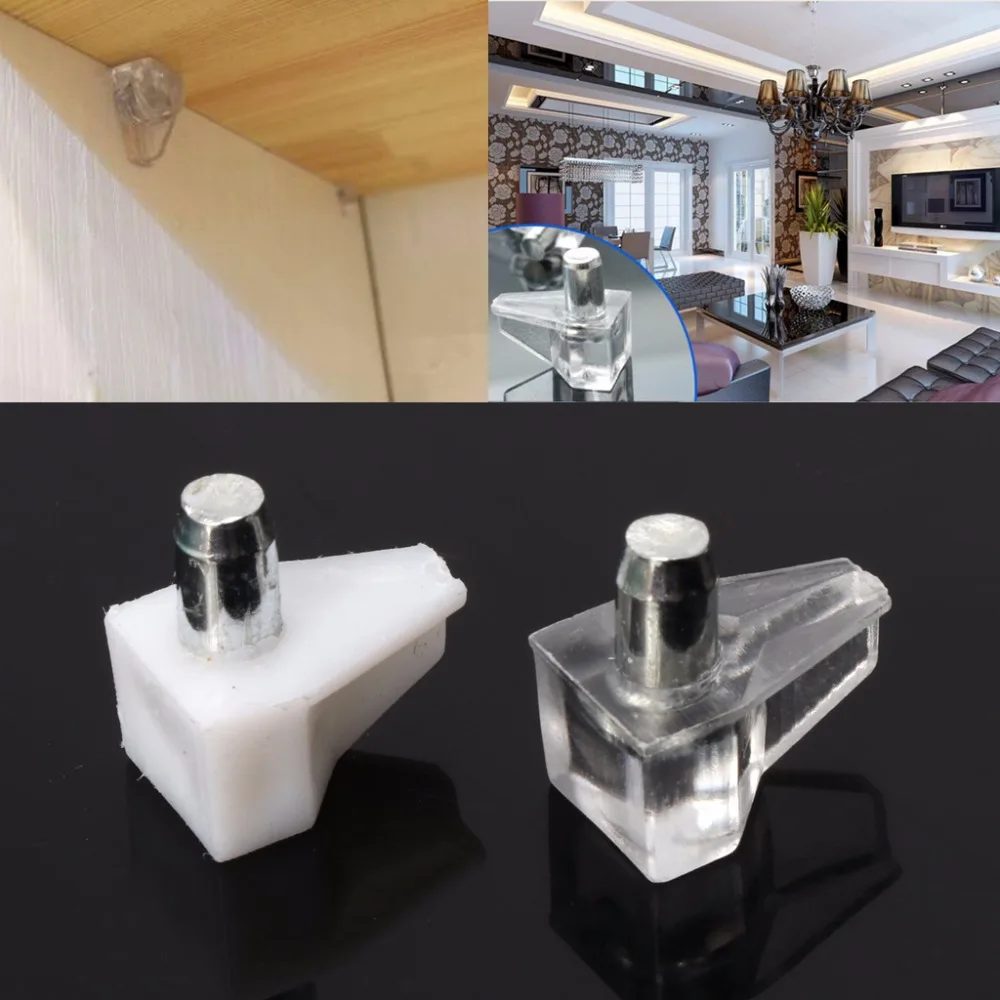 50 قطعة صغيرة الرف دعم الوتد خزانة مجلس الوزراء قوس حامل الأثاث التبعي