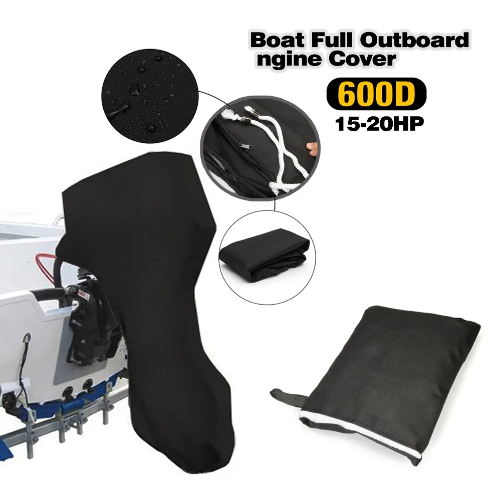 

620D full Outboard Motor Cover Rain cover for 15-20HP Boat Motors Waterproof