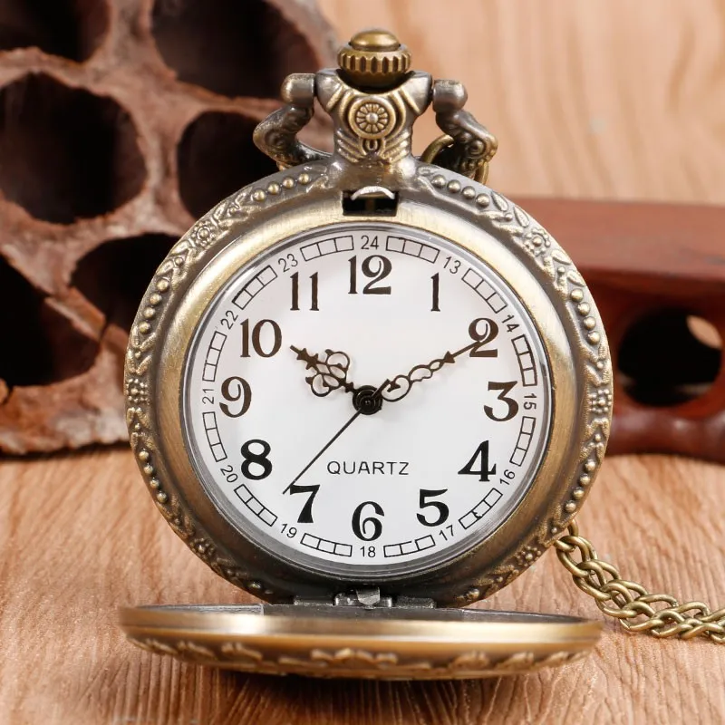 New Arrival Retro Alice in Wonderland Theme Bronze Quartz Pocket Watches Vintage Fob Watches Christmas Brithday Gift  relogio