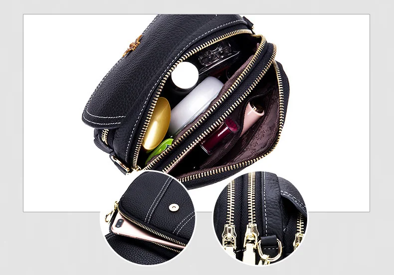 Women genuine leather crossbody bag 17