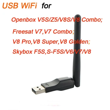 

5pcs/lot 150M USB WiFi with Antenna for Openbox/Alphabox/Eyebox X3,X5,X6,Q3,Q5,Q6,S-box F3,M3 Satellite Receivers