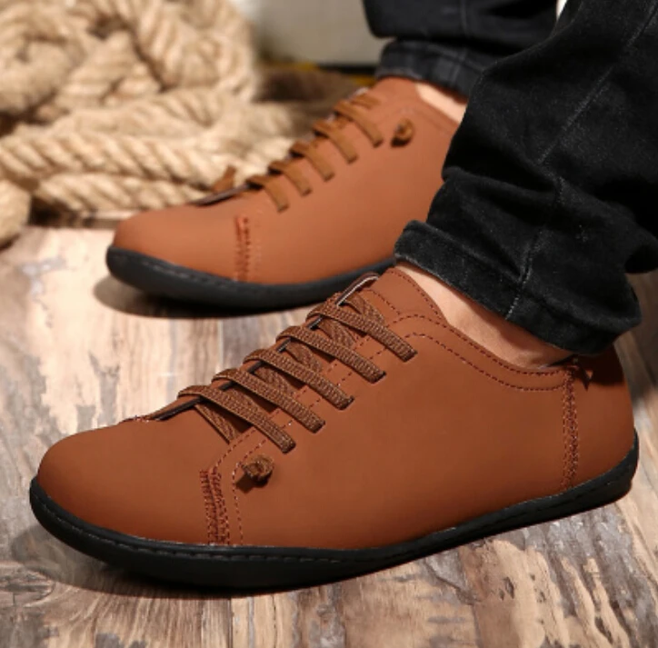 Top quality handmade men genuine leather shoes black mens fashion