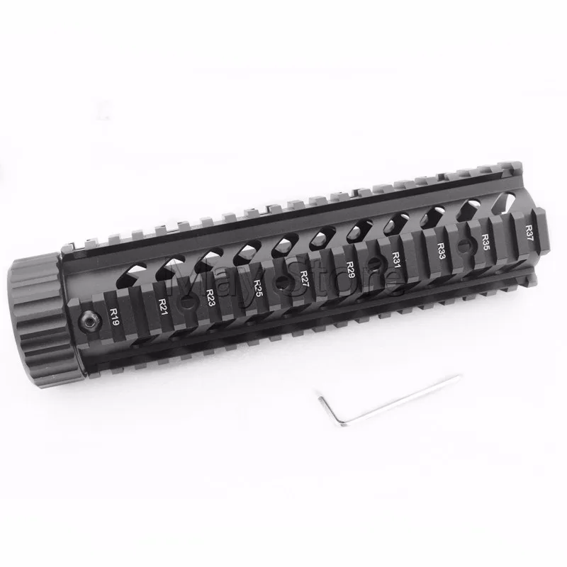 Охота Стиль AR тактические середины Длина 7 "/9"/12 "10 Бесплатная Float Quad Rail handguard Picatinny Труба подходит M16 M4 AR-15