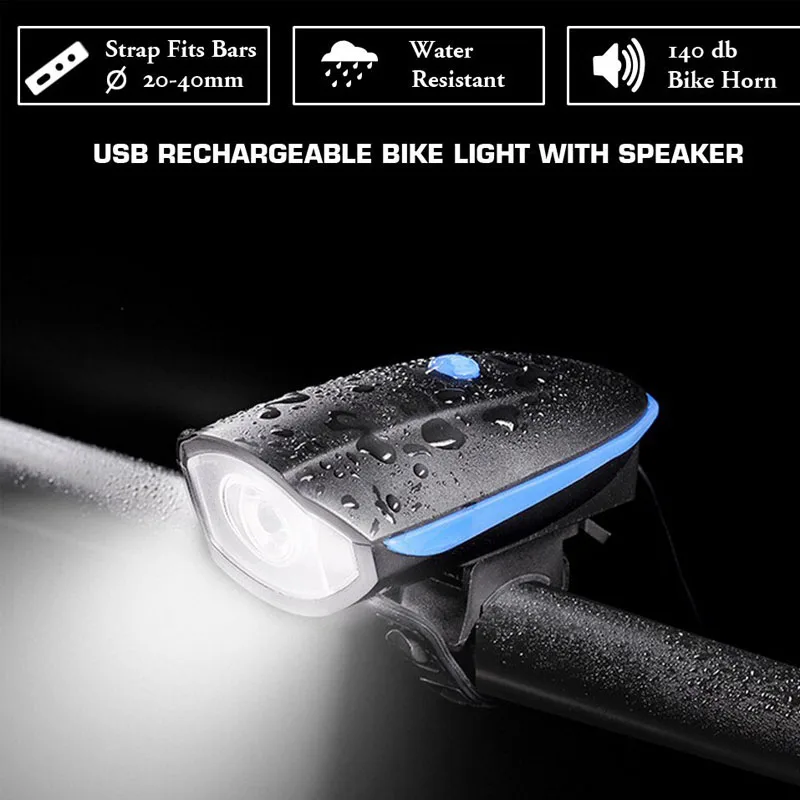 Discount ALTRUISM Bike Light Head LED Flashlight with Bell Luces Multifunction Cycle Lamp MTB Road Cycling Headlight Bicycle Accessories 2