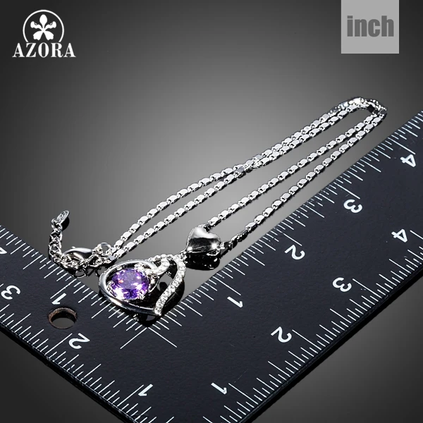 Женское колье с подвеской в виде сердца австрийским кристаллом|necklace locket|necklace