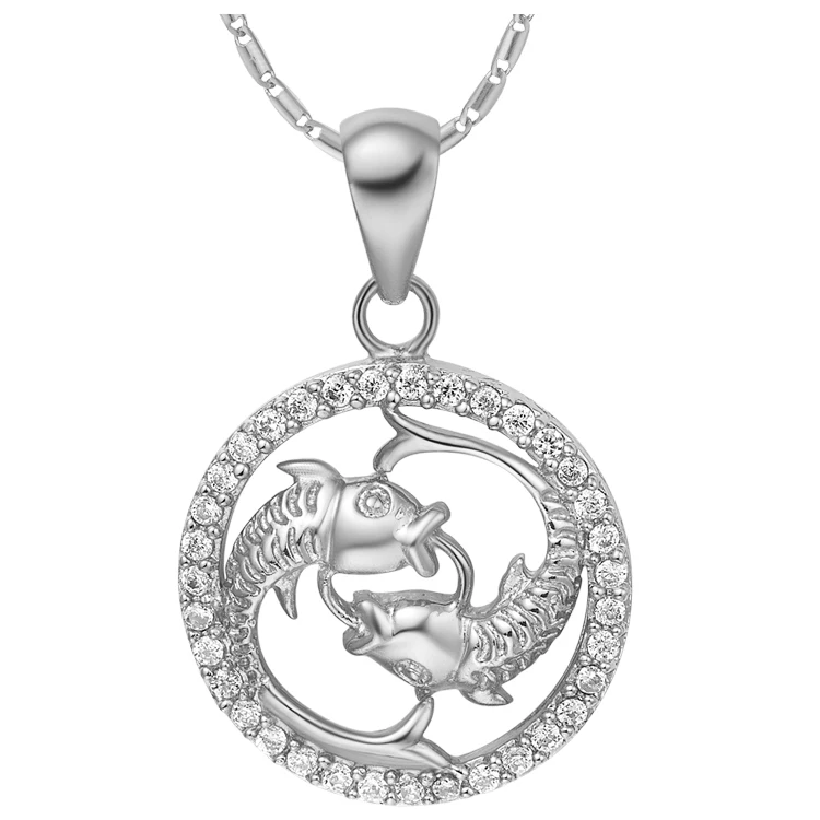 12 весов, Стрелец, Скорпион, Знак зодиака, созвездие, ожерелье, Зодиак, колье, ожерелья для женщин, ювелирные изделия, подарок для подруги - Окраска металла: XMKN1070