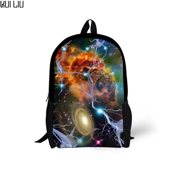 

Customized Children's School Bags 3D Arrangement Paisley Print Book Bags for Universe Space Galaxy Student Shoulder Bookbag