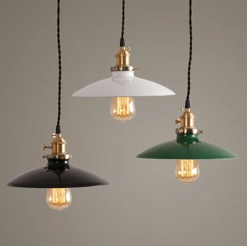 

American creative color single head lamp Nordic postmodern pure copper simple pendant for bedroom bedside restaurant
