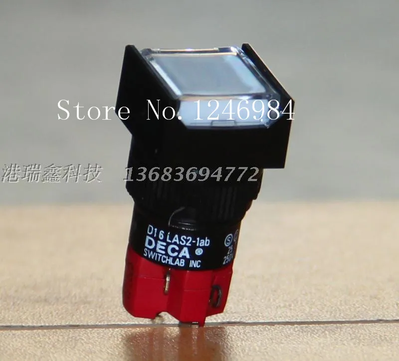 

[SA]D16LMS2-1AB Taiwan Progressive Alliance does not square with interlocking white single button switch touch button DECA--10pc