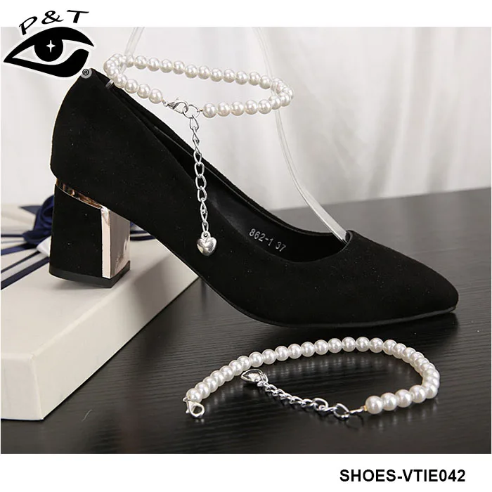 2017 New Arrival Pearl Anklets For Shoe Decorations Shoes Straps 5