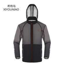 Ультра-тонкие дышащие быстросохнущие Открытый кожи одежда Для мужчин с длинными рукавами летняя Рыбалка Пеший Туризм Защита от солнца- защитная куртка