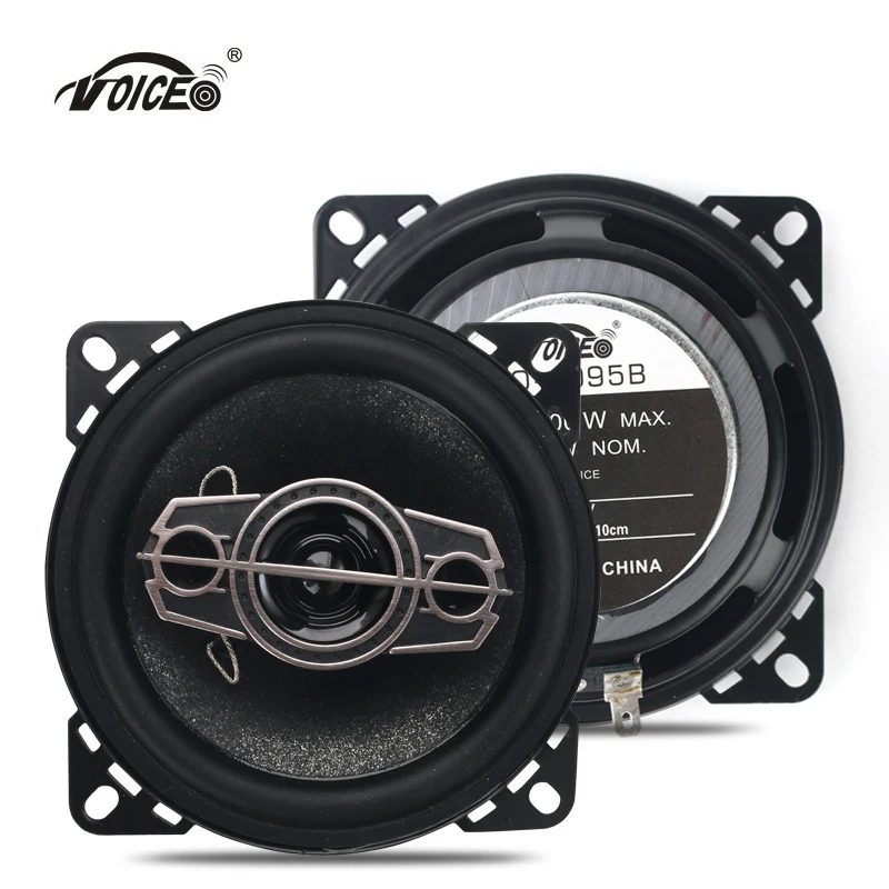 4 Inch Car Speaker Paired Automobile Automotive Auto Coaxial Loudspeaker 200W 4ohm 10cm Audio Acoustics Sound