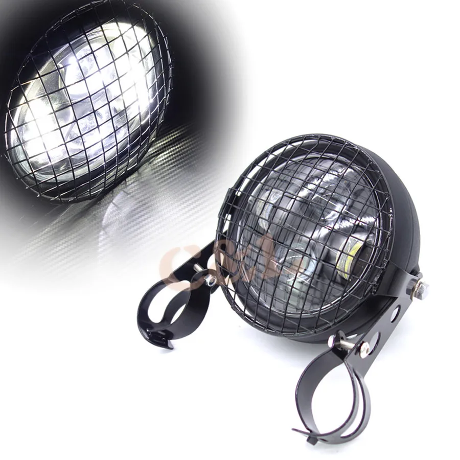 pour conducteur Grille de phare noire facile /à installer cache de phare direct r/étro en m/étal de 7 pouces