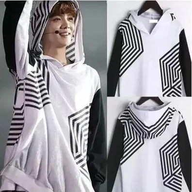 Kpop EXO толстовки для женщин/мужчин корейский уличная теплая Толстовка вентиляторы одежда Повседневная Свободная футболка с капюшоном