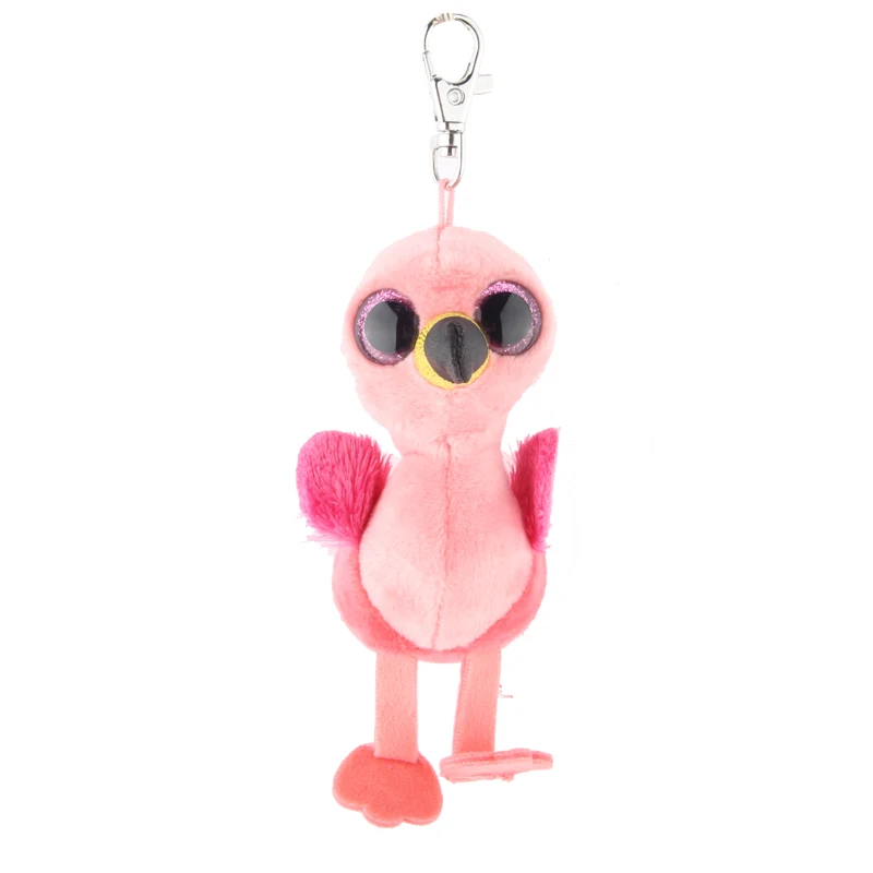 TY Beanie Boos 3" Clip Pink Gilda Flamingo Stuffed Animal Plush w/ Ty Heart Tags 