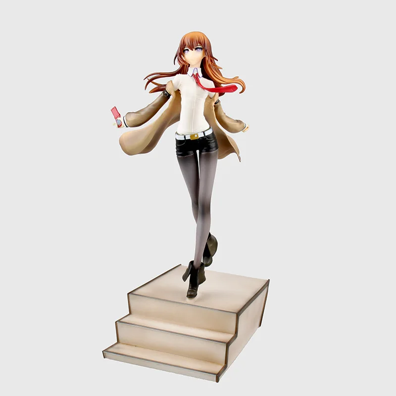 

Huong Anime Figura 24 CM Steins porta Membro di Laboratorio 004 Makise Kurisu 1/8 Scale PVC Action Da Collezione Model Toy