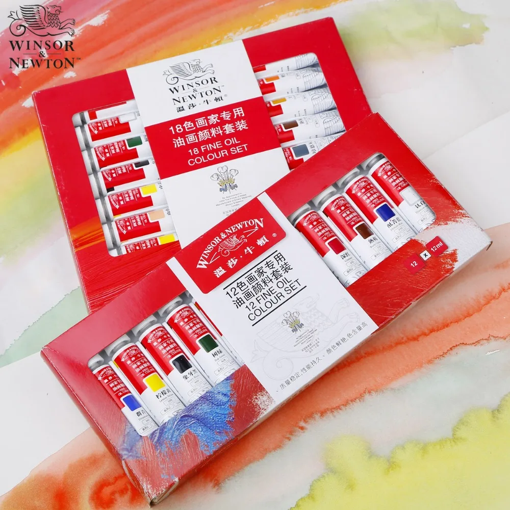 Winsor & Newton oil paint Set 12 Colors 18 Colors 24 12ml