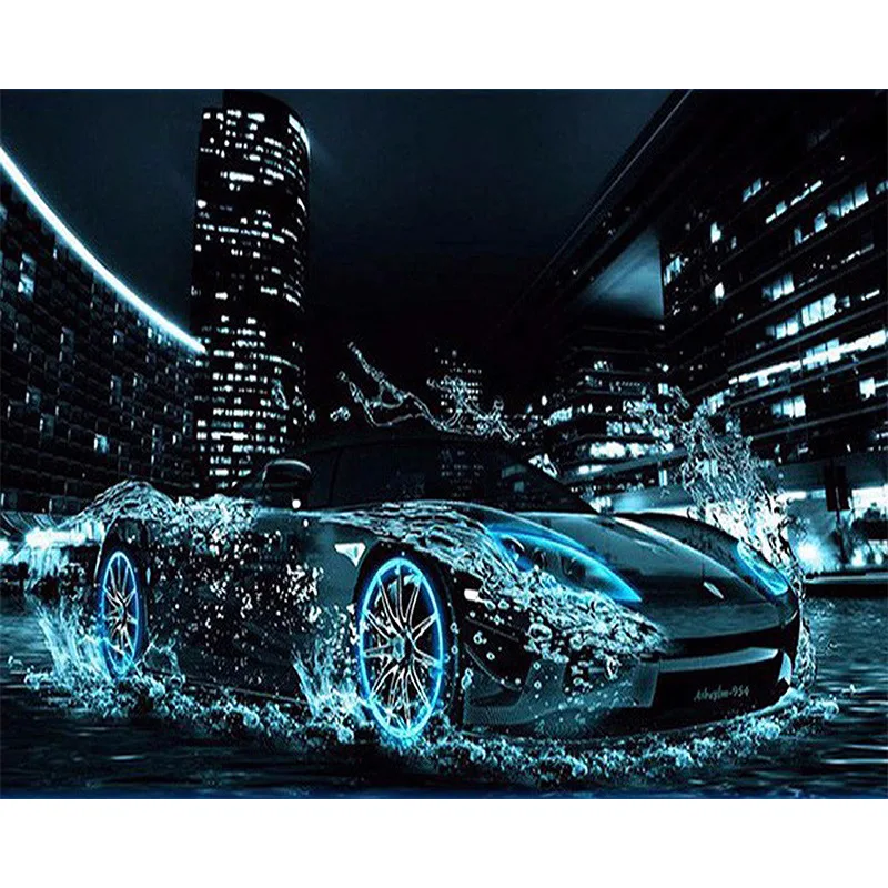 

5D DIY Diamond Painting Scenery Car Cross Stitch 3D Diamond landscape diamond Embroidery rhinestones Christmas gift