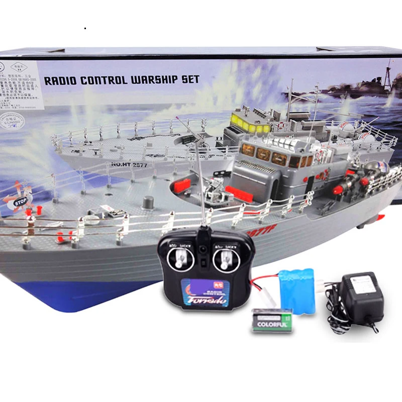 RC Boat 1/275 Destroyer WarShip Remote Control Military Naval Vessels Racing Ship Electronic Model For Kids Birthday Hobby Toys