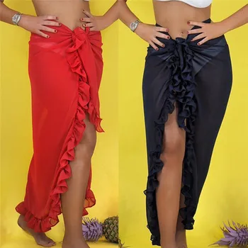 

Women Chiffon Beach Bikini Cover Up Wrap Scarf Swimwear Skirts
