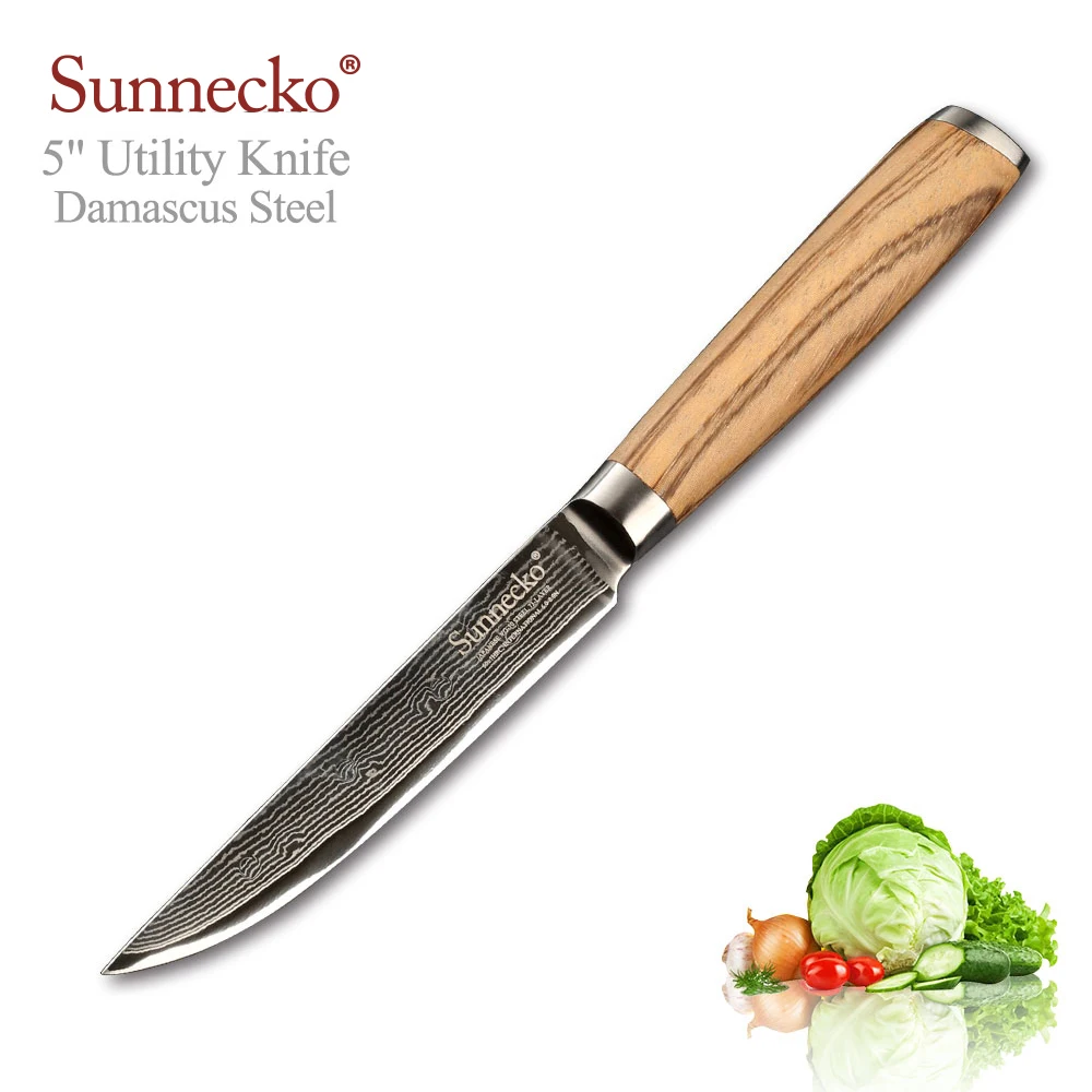 Набор ножей из дамасской стали Sunnecko 5 шт. кухонные ножи шеф повара Japaness VG10