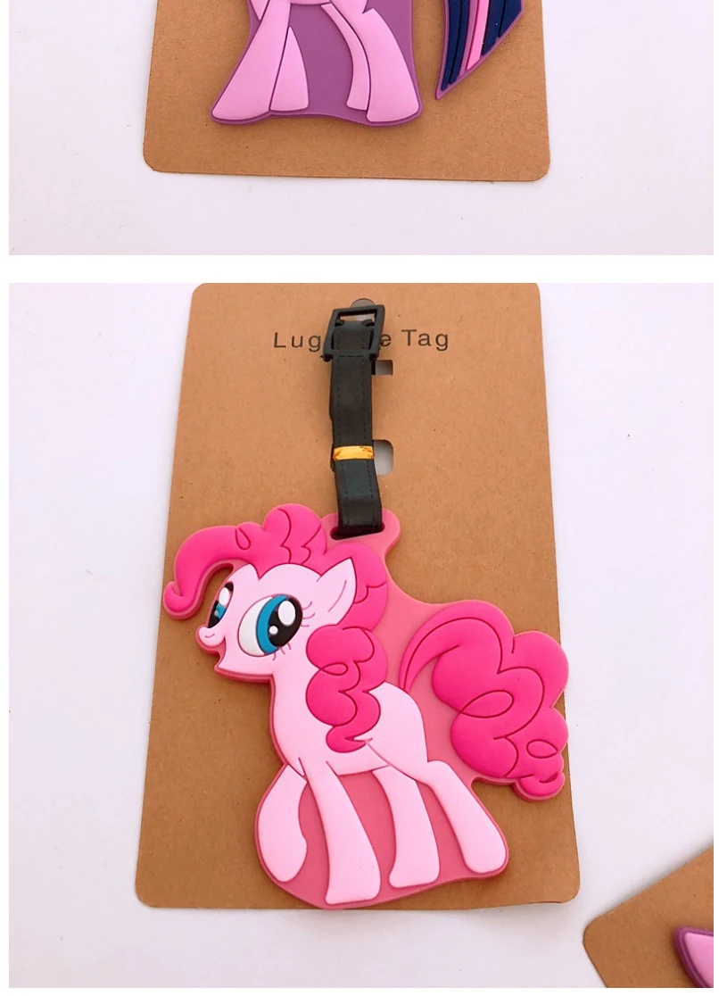 其他箱包配件-卡通小马莉莉pvc旅行包行李牌创意动漫周边行李识别牌巴士行李牌-其._06