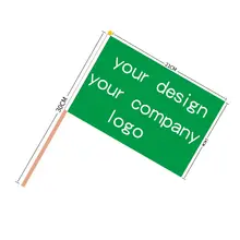 50 шт./лот, aerlxemrbrae, пользовательский ручной флаг, 14x21 см, рукопожатие, флаг, принт, логотип компании покупателя или дизайн, флаг для выбора