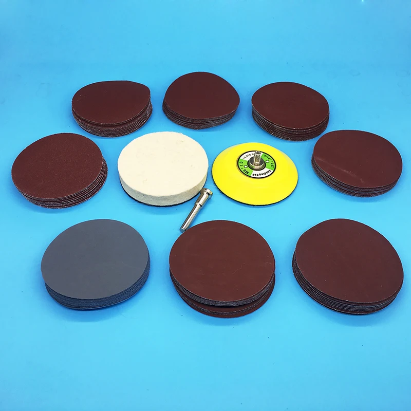 

YEODA 83pcs/Set Deep Scratch Remove Glass Polishing Kit Sanding Disc + Wool Polishing Pad For Windscreen Windows
