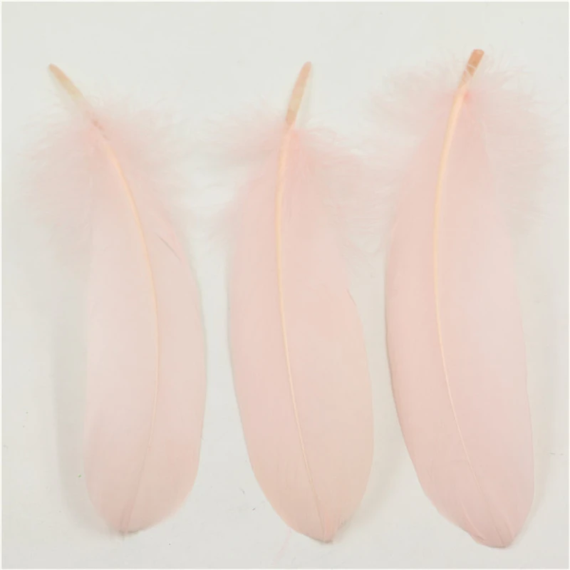 200 шт. светло-розовый натуральное гусиное перо DIY аксессуары Plumes 6-8 дюйм(ов