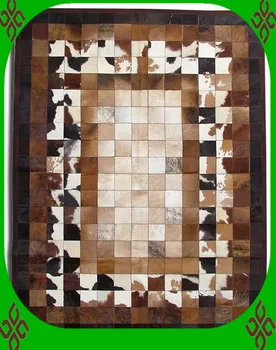 

2018 free shipping via DHL 100% natural genuine cow leather wall hanging carpet