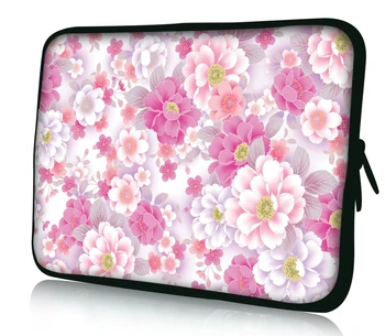 

Pink Flower Laptop Sleeve Case Bag Soft Neoprene Pouch Fashion Customizable