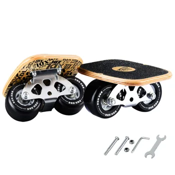 

CHI YUAN Freeline Pro Skates Drift Skate Plates with Pu Wheels Maple Deck