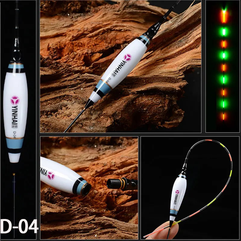 WLPFISHING Brand New Fishing Floats Luminous Floats Night Light Fishing Best Choise Nano Plastic Material Fishing Bobbers Gifts - Цвет: Красный