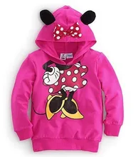 2016 Autumn Baby Clothing Children Boy Girls Sweater Hoodies Sweatshirts Hooded Cute Cartoon Printed Outerwear Jacket Kids Coat