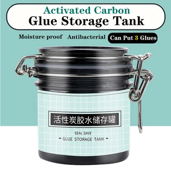

Eyelash Extension Glue Storage Tank Individual Adhesive Stand Container Eye Lash Activated Carbon Storage Container Makeup Tool