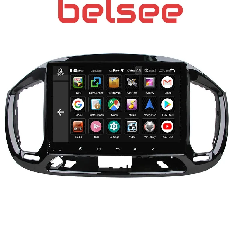  Belsee 10.1 Touch Screen Android 9.0 Autoradio Stereo Car Head Unit for Fiat Uno 2014 GPS Navigatio