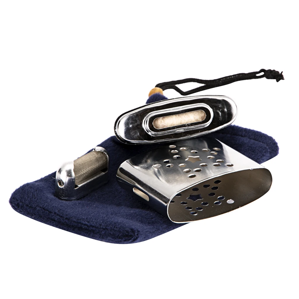 Resistance and Durable Stainless Steel Reusable Pocket Heater Hand Warmer Handwarmer with Pouch