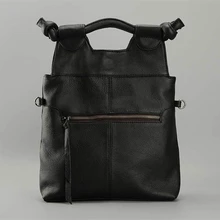 Vintage Style Women’s Handbag Genuine Leather Tote Shoulder Handbag Satchel Vertical Female Bag Cow Leather Lady Purses 2016 New