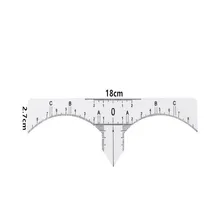Одноразовые точные линейки Перманентный макияж tebori бровей инструменты для моделирования татуировки измерительные линейки стикер