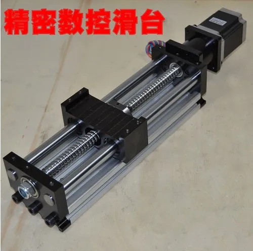 US $152.30 1610 CNC Manual Module 8050 Sliding Table 100 Mm Useful Stroke 1610 BallscrewNem 23 Stepper Motor