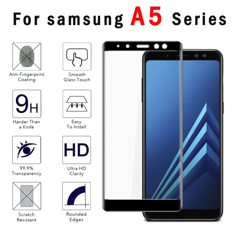 Защитное стекло для samsung a5 2017 Защитная пленка экрана на galaxy 2016 2018 закаленное sansung